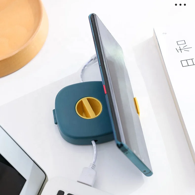 New Design Hot seller Ningbo Consumer Accessories Retractable Cable Management Reels Small Winder Case Charging Cord Organizer