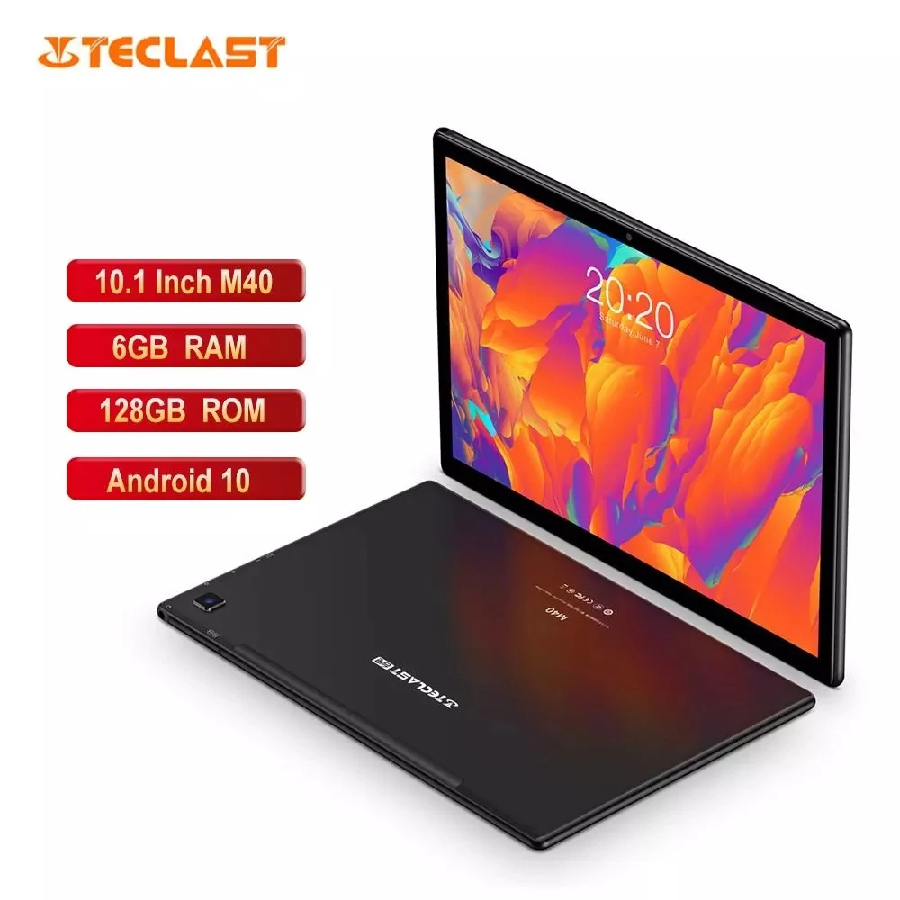 Newest Teclast M40 10.1' Tablet 1920x1200 4G Network UNISOC T618 Octa Core 6GB RAM 128GB ROM Tablets PC Android 10 Dual Wifi Ty
