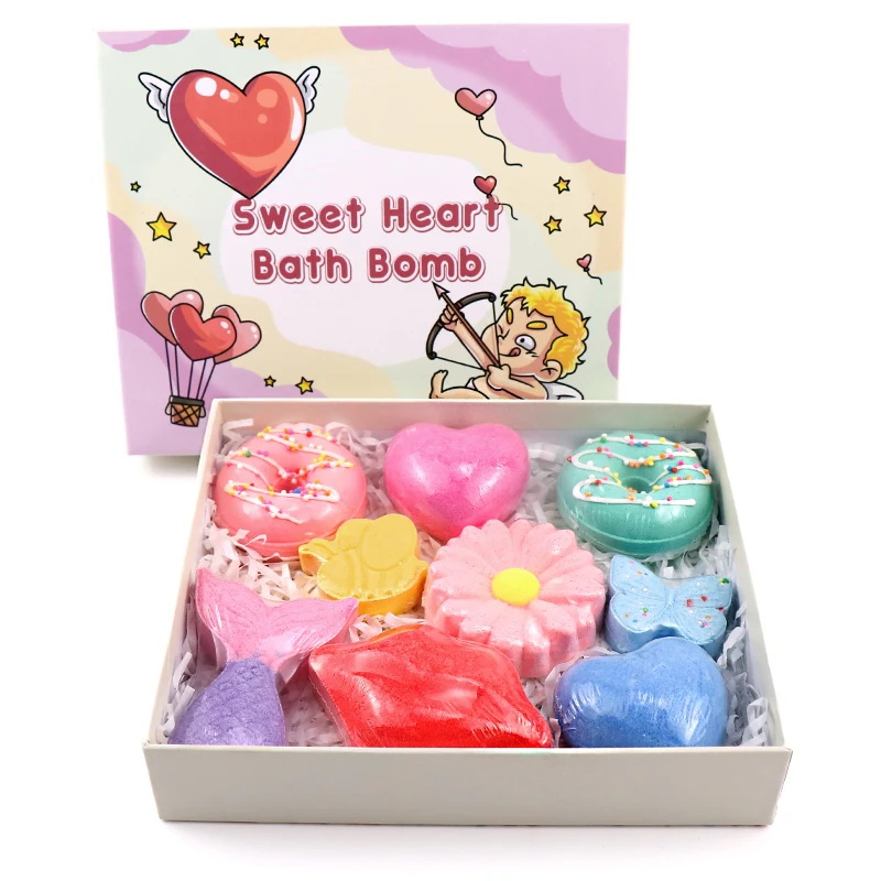 Wholesale Handmade Bath Fizzer Bath Ball Natural Organic Essential Oils Bubble Bath Bombs Set