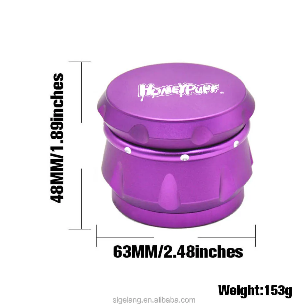 
Custom Logo New 4 Layer Smoke Grinder Metal Smoking Pipe Tobacco Grinder Herb Weed Grinders 