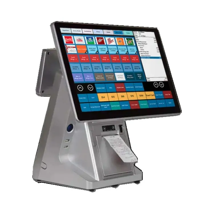 15 дюймов сенсорный экран Windows Pos-системы все в одном Pos-система для супермаркета ресторанная розница