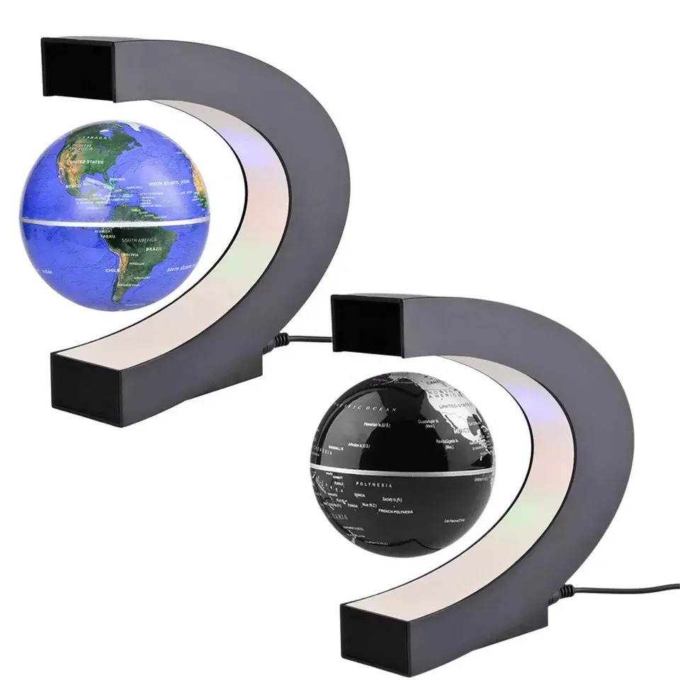 New Design Excellence Floating Magnetic Levitation Globe with Led Lights for Office Desk Toy Floating Globe