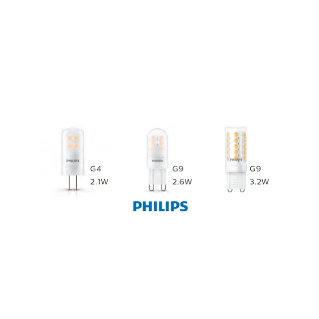 PHILIPS CorePro LEDcapsuleLV 1.7-20W G4 830 true alternative to the halogen capsule 1.7W