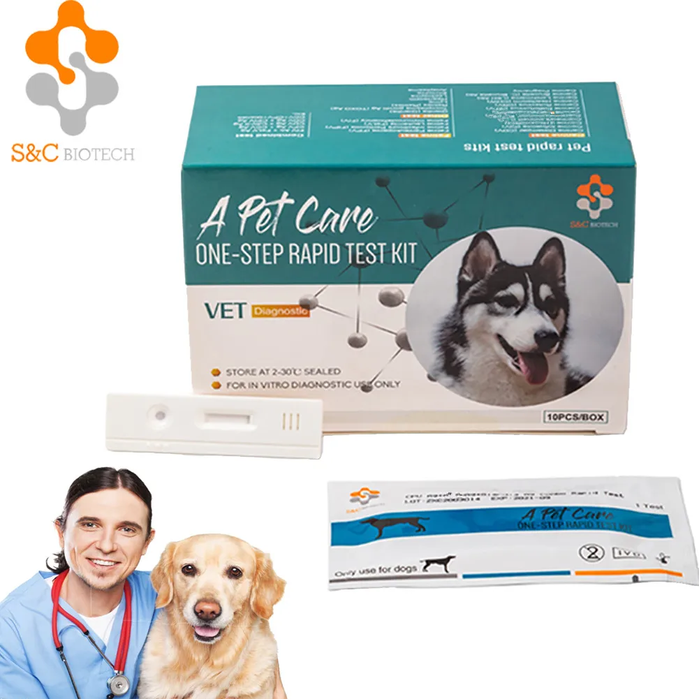 Ветеринарный набор для тестирования Canine parvoвируса CPV используется