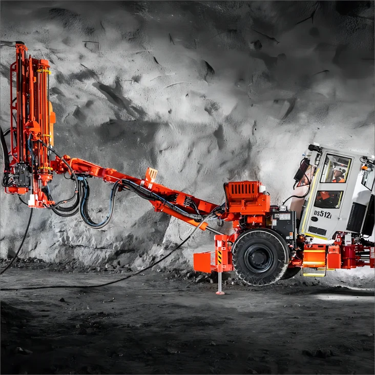 Highly Automatic DS512i Rock Anchor Drilling Machine and rock bolting jumbo for tunnel