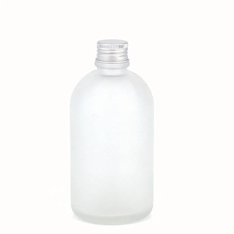 F Stock In Whiskey Flat Wine Bottle 270ml 250ml Glass Beverage Bottle 350ml Vodka Juice Bottle with Lid