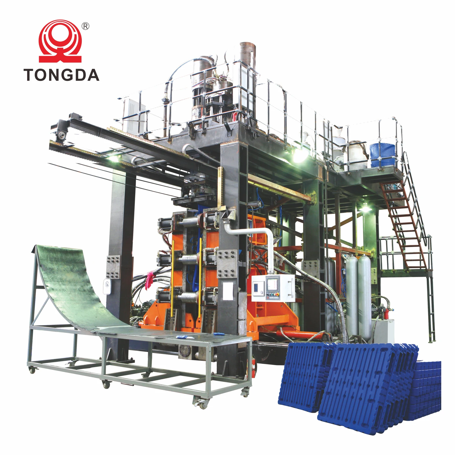  TONGDA TDB-2000L полностью автоматическая машина для производства пластиковых стульев пластиковые поддоны выдувного формования