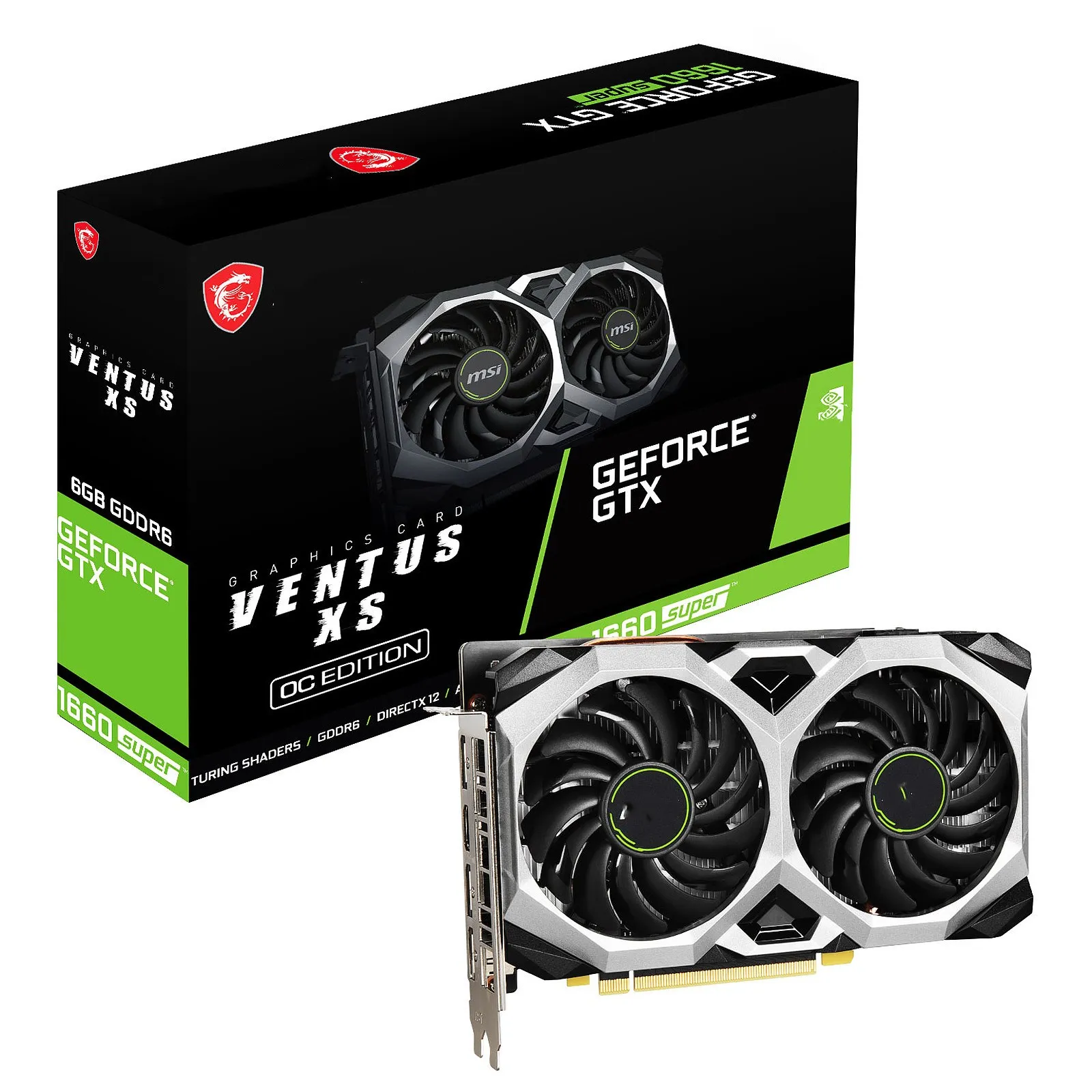 Бывшая в употреблении Видеокарта MSI GEFORCE GTX 1660 Super VENTUS XS ASU S 1660 S цветная 1660 супер 6 ГБ