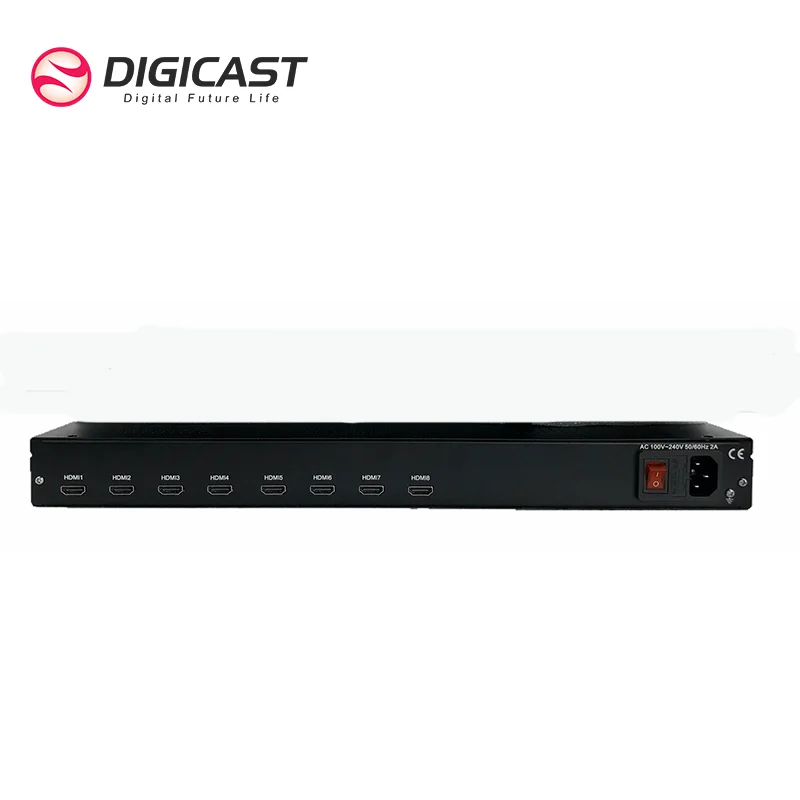 Digital TV H264 Encoder 4 8 Input Encoder HDM I to IP Live Streaming Video Encoder