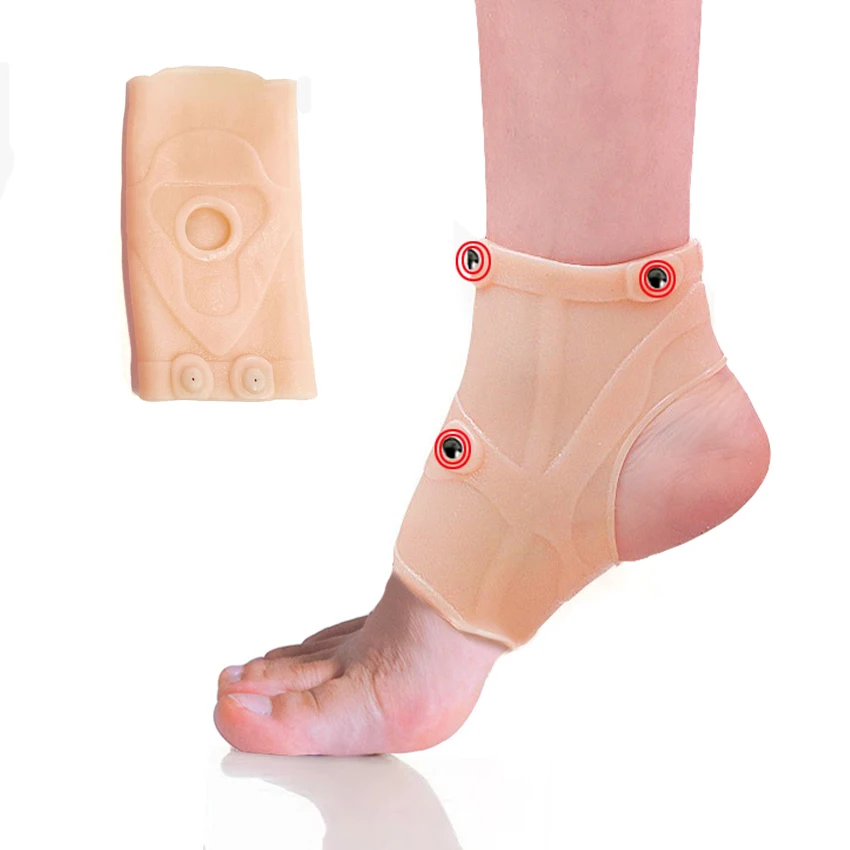 Gel Magnetic Ankle Brace Compression Strap Sleeves Bandage Support Gear Fitness Foot Protective Sports Gel Socks Heel Soft