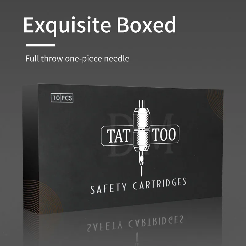 10 шт. cartridgetattoo игл #12 стандарт большая винная бутылка Одноразовые стерилизованные безопасности татуировки иглы для