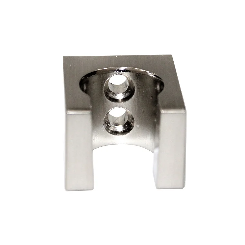 Bathroom shower head accessory removable brushed nickel square wall bracket