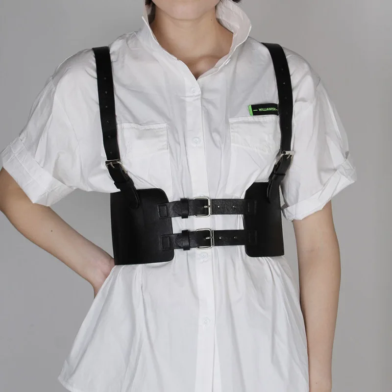 Factory direct sales Tight Elasticity Strap-style breast display with shirt skirt decoration Female belt