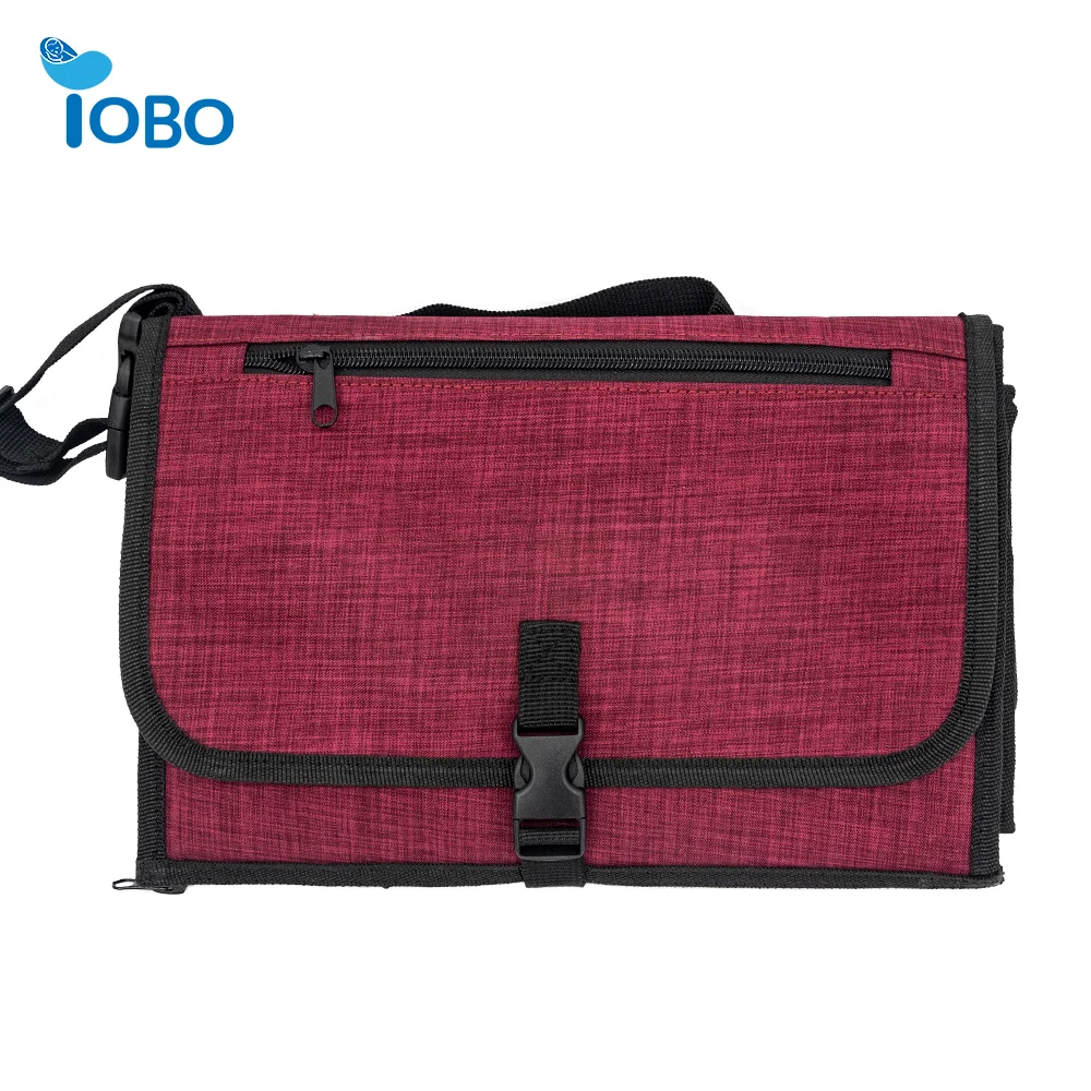 Waterproof Polyester Travel Baby Changing Mat Includes Pockets for Wipes Diapers Cream-for Changing Pad & Cover