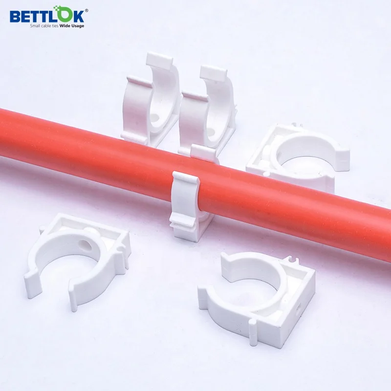 Pipe clamp Different models can be linked plastic wall cable clip Commonly used in decoration pipe clip
