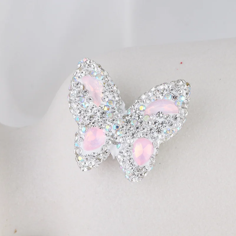 Rhinestone Butterfly Beads Luxury Vintage Diy Bead for Pen Strap Making