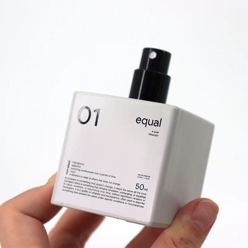 Luxury 30ml 50ml 100ml Clear Frosted Square Botol Parfum Magnetic Cap Empty Spray Glass Perfume Bottle With Crimp Seal Sprayer