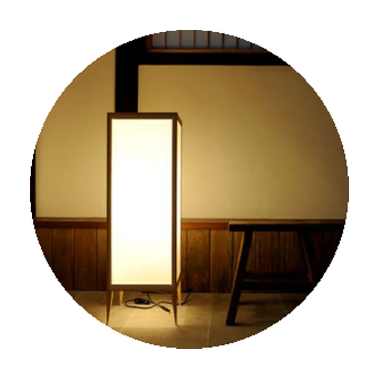 Japan solid wood contemporary bedroom floor lamp make the space lightning