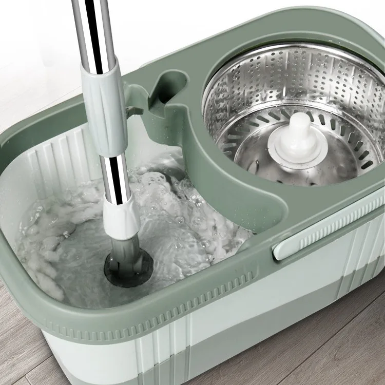 Wholesales Microfiber 360 Easy Rotating  Bucket Magic Floor Cleaning Spinning  and Bucket