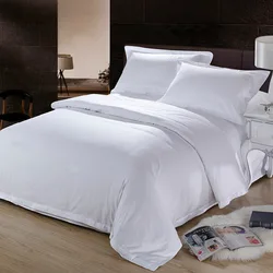 High Quality Comfortable Neat Breathable 100% Cotton Bed Sheets Hotel Bedding Set
