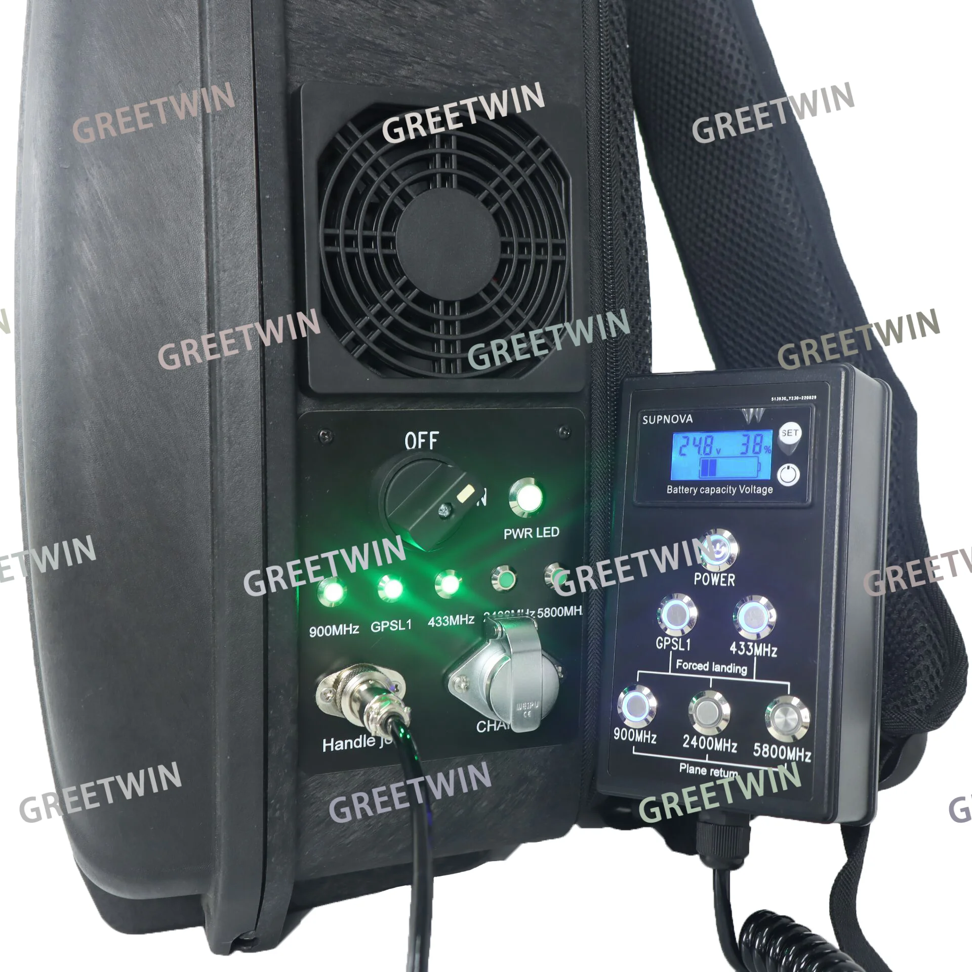Greetwin 185W 5 Band Backpack Signal detector System to 1.2KM