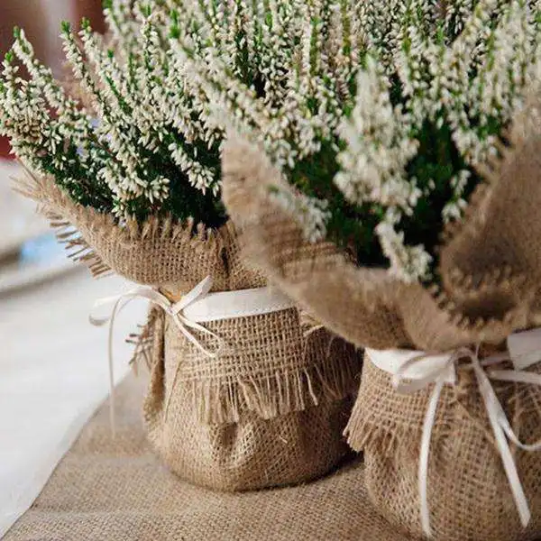 JIAHE Wholesale Eco Friendly Jute Fabric Made in China Natural Jute Hemp Burlap for Artwork DIY