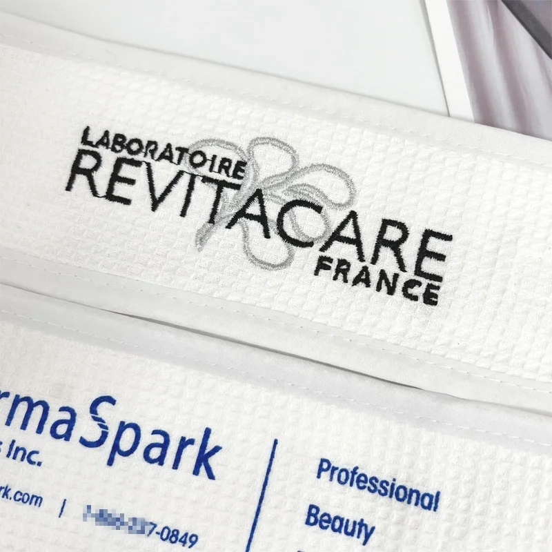 Customized cotton walf  embroidery head band for promotion