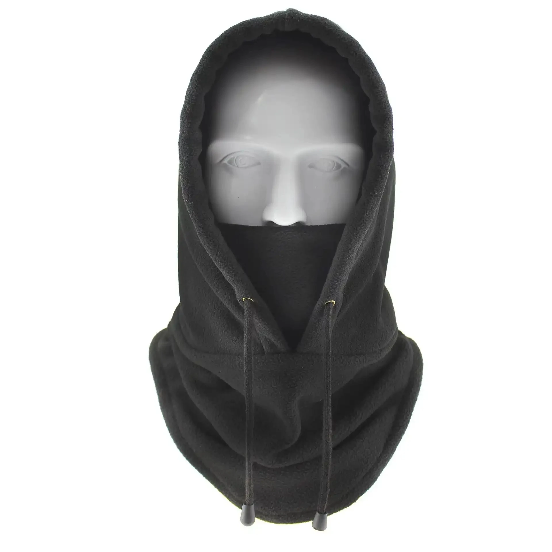 New Arrival Outdoor Polar Fleece Hood Hat Drawstring Ski Snow Balaclava Snood Scarf