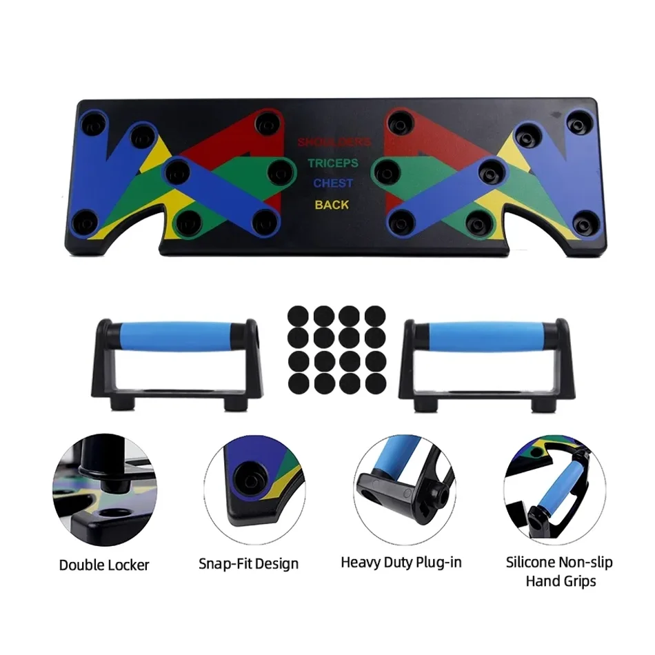 9 In 1 Parallel Bars Portable Folding Multifunctional Arm Abdominal Training Stands Push Up Board