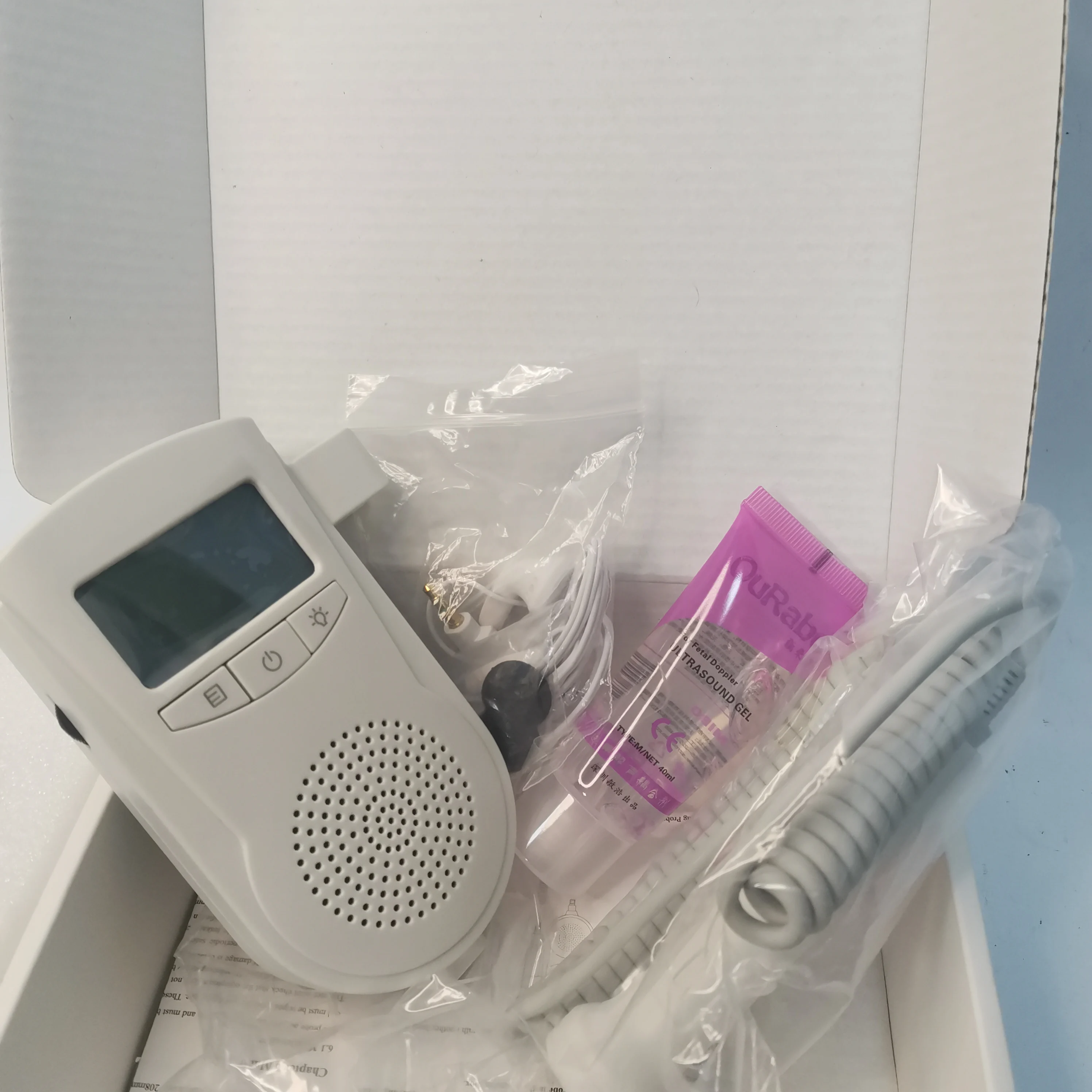 Hot Sale Handheld Portable Baby Fetal Doppler for measuring baby heart rate