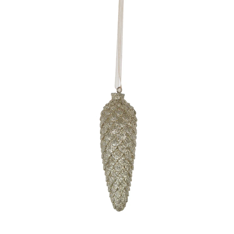 polyresin molds electroplate pine cone hanging Christmas items other home decoration supplies