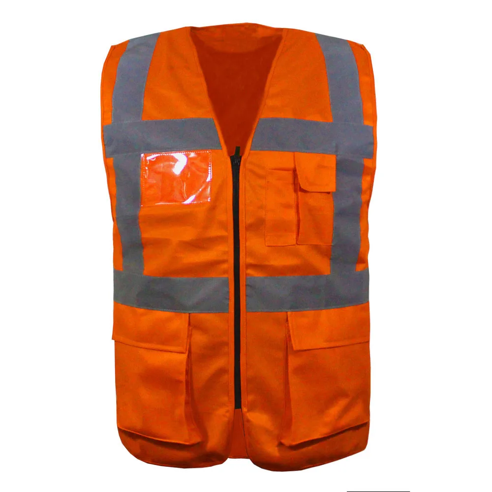 2022 OEM  hot selling Roadway security veste femme mens hivi orange yellow knitted safety vest with printing mens  hivi vest
