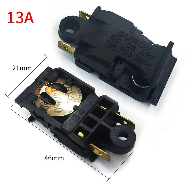 13A Electric Kettle Spare Parts Black Switch Accessories for Household Use
