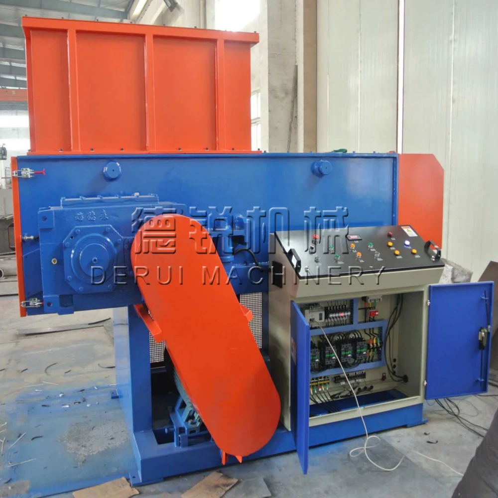 Waste Textile Shredder Machine Single Shaft Plastic Shredder Waste PE PP Pipe Crusher For Sale