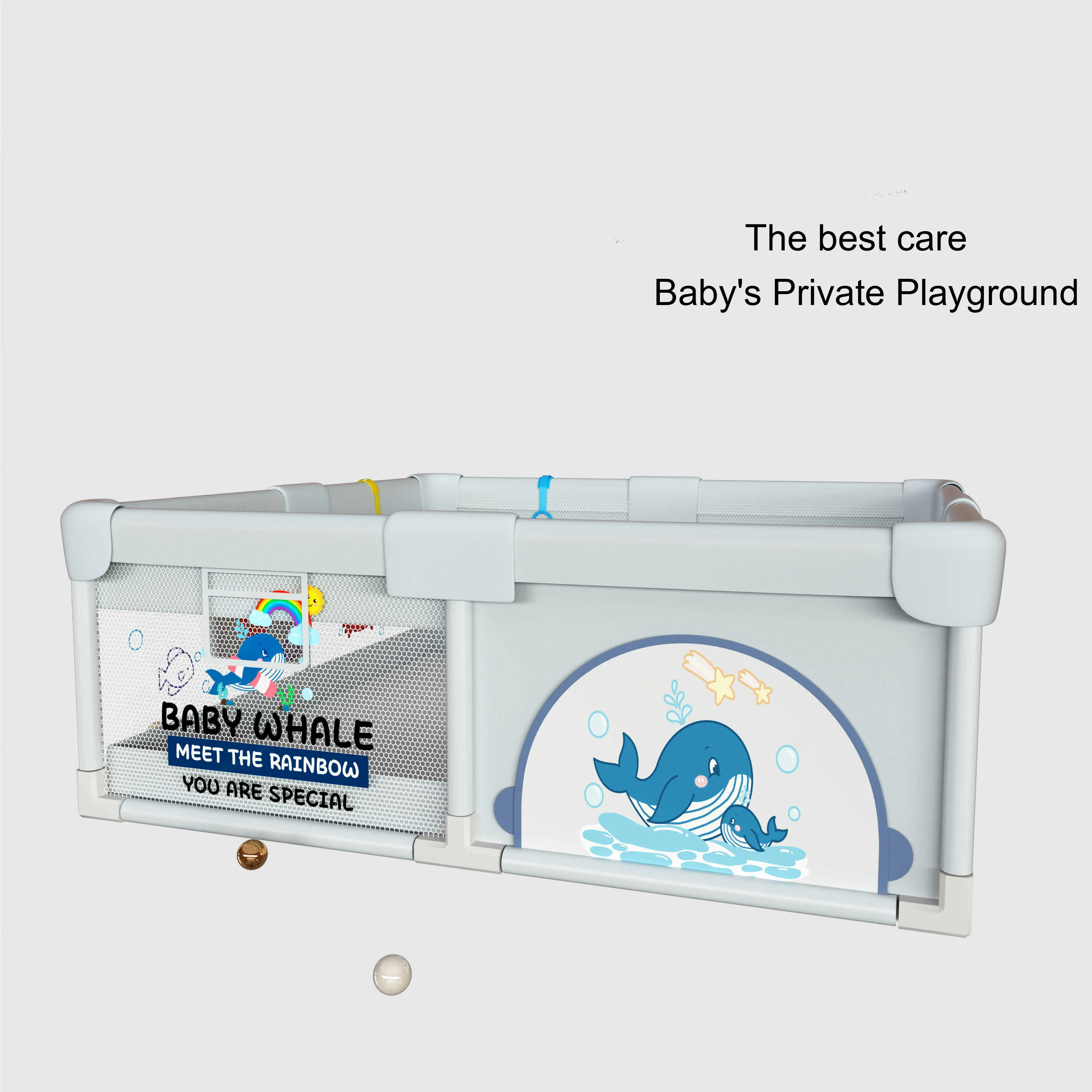 Portable Pet Exercise Pen with Door Easy Assembly Indoor Outdoor Playpen for Small to Medium Size Dogs Puppy Playpen