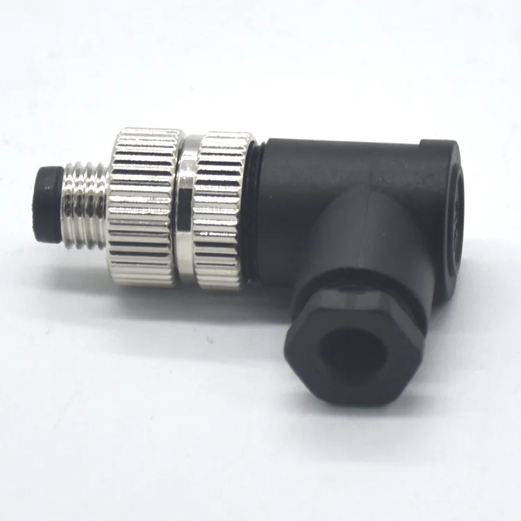 High cost performance aviation waterproof male 4pin right angle m8 circular connector