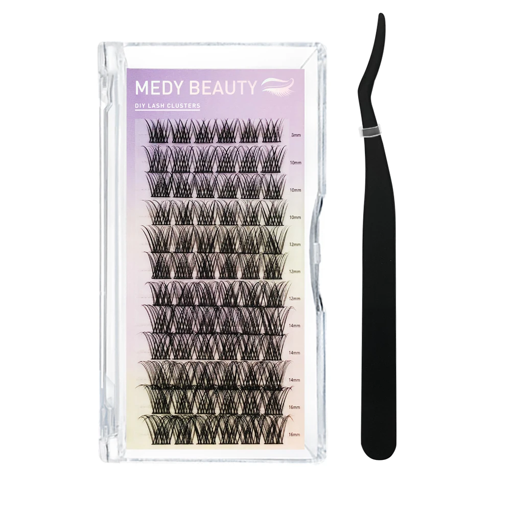 Wholesale 30 Segments Cluster Eyelashes Extension Natural Individual Lashes Diy Segment Lashes Natural Individual Cluster