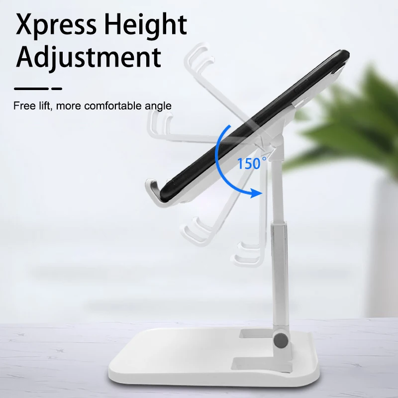 Adjustable Desktop Tablet Holder Table Cell Foldable Support Desk Mobile Phone Holder Stand for iphone 15 14 13