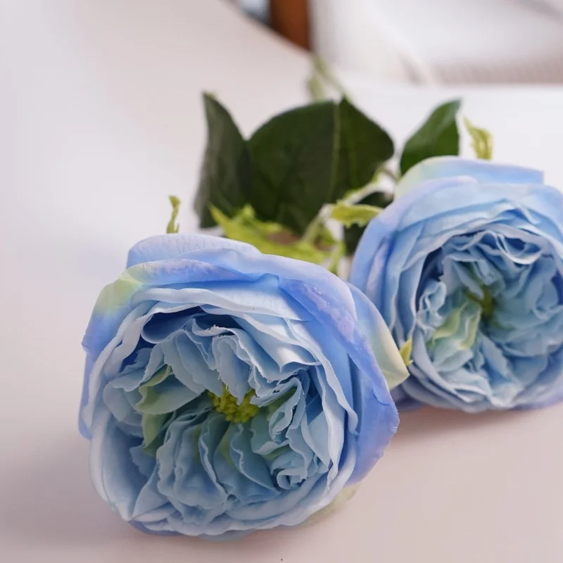 Wholesale Real Touch Rose Single Stem Artificial Austin Pink Rose for Home Wedding Flower Arrangements
