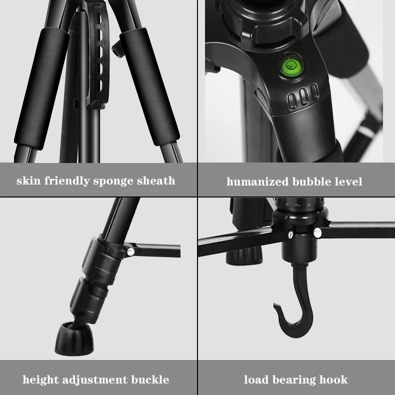 1.4M Phone Tripod Camera Stand Aluminum Dslr Video Camera Universal Stand Professional Outdoor Tripods