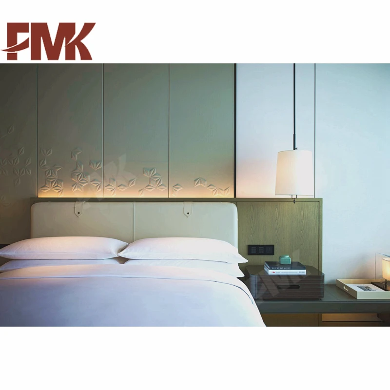 5 Star Hotel Bed Room Furniture With Bedroom Set For Marriott Project