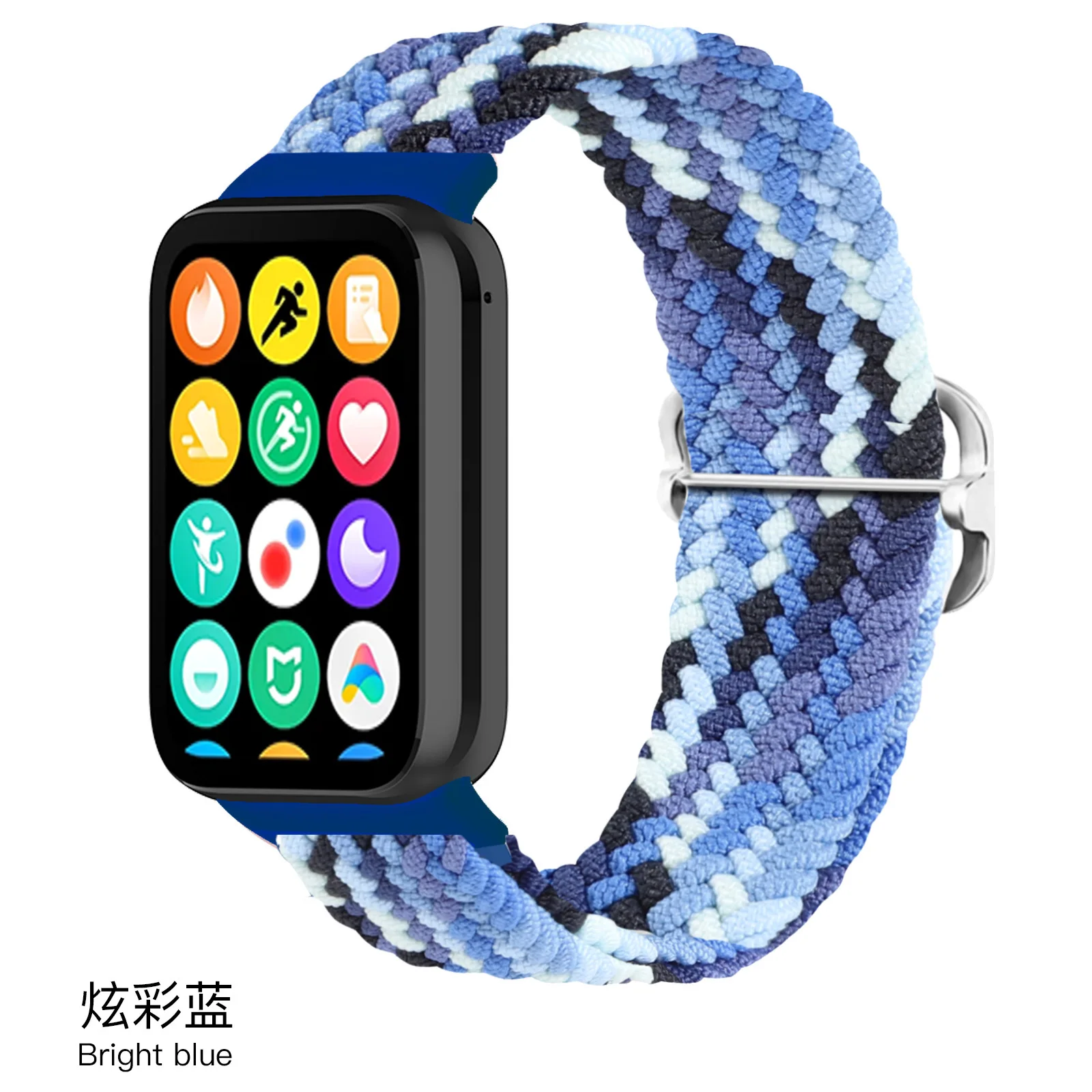 Tschick For Xiaomi Mi Band 8Pro Elastic Woven Loop Band Adjustable Nylon Bracelet Wrist Strap Ultra Light Breathable Watch Strap