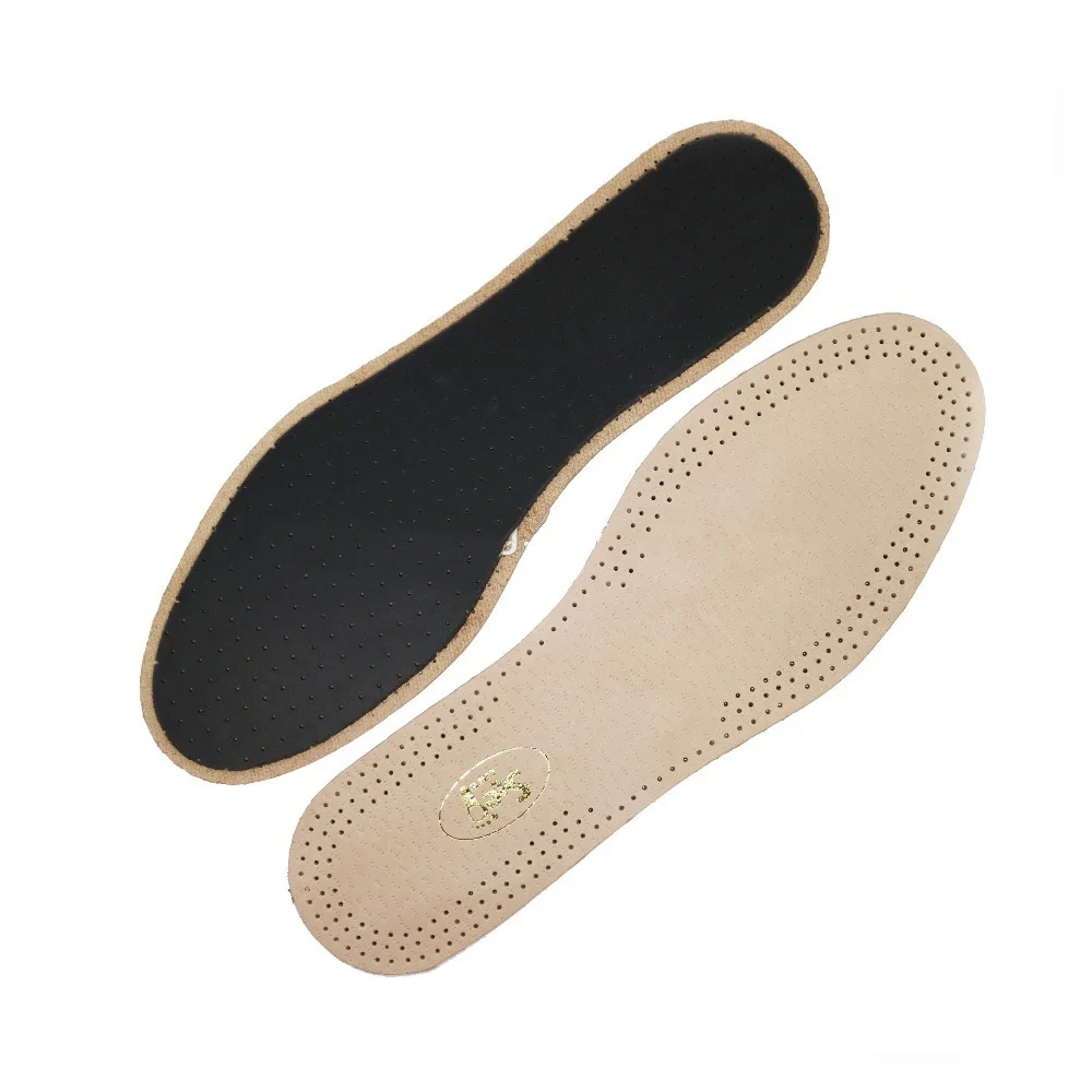Genuine pig skin soft inner shoe pad cushion leather latex insole