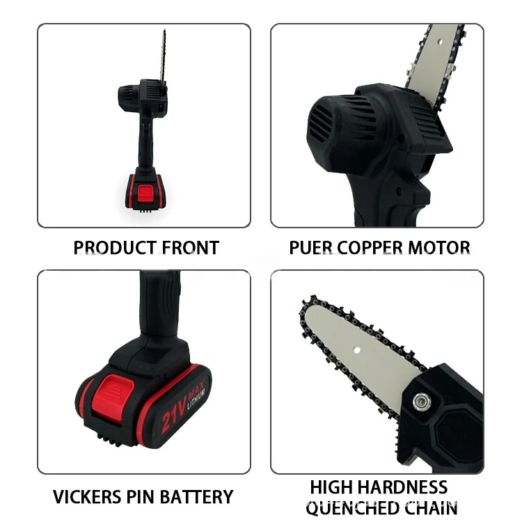 Wholesale Garden Pruning Small Mini Li Battery Powered Electric Chain Saw Pruning Shear Set For Tree Trimming