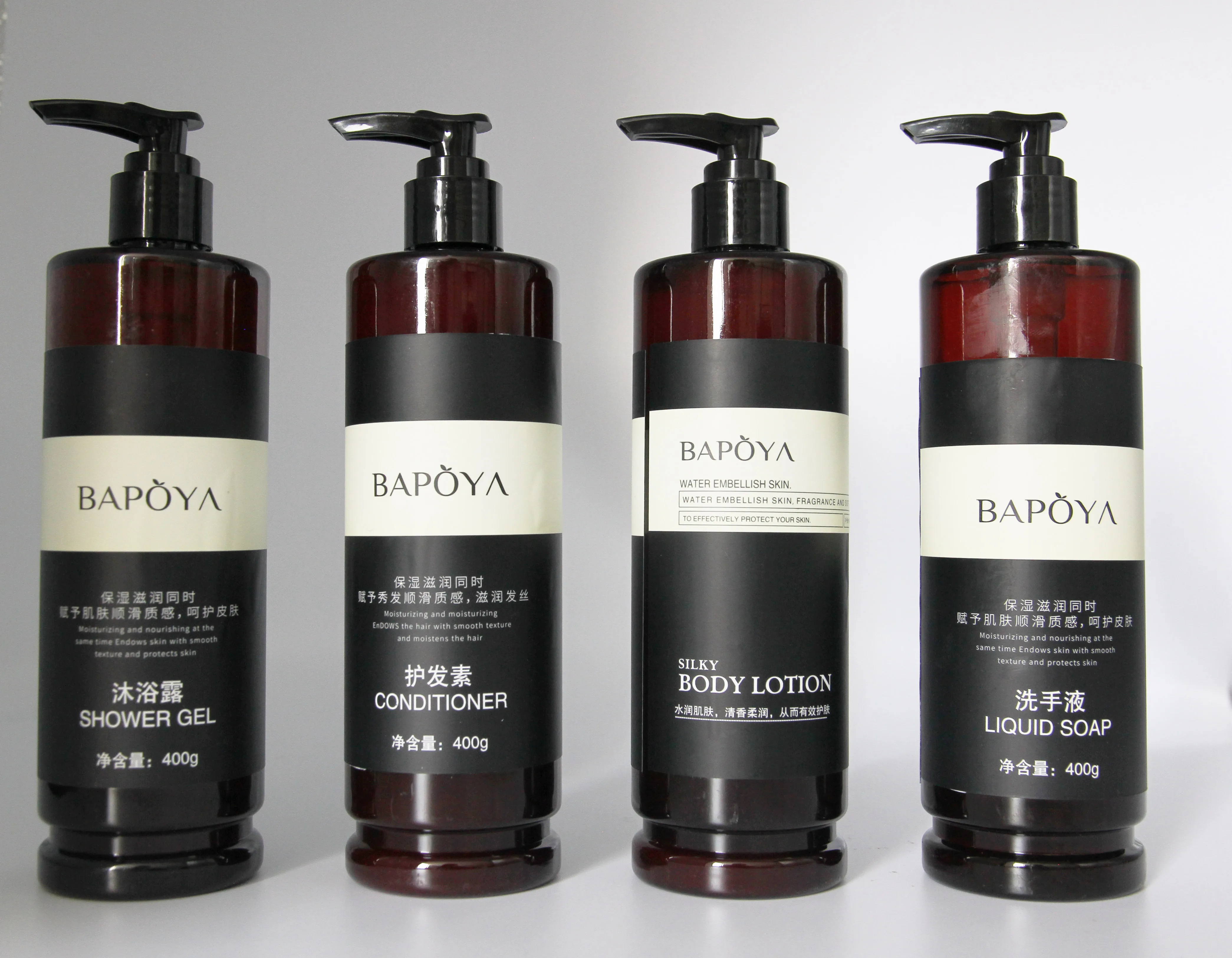 Customized Hotel Hotel Travel Premium disposable shampoo shower gel Conditioner Body lotion