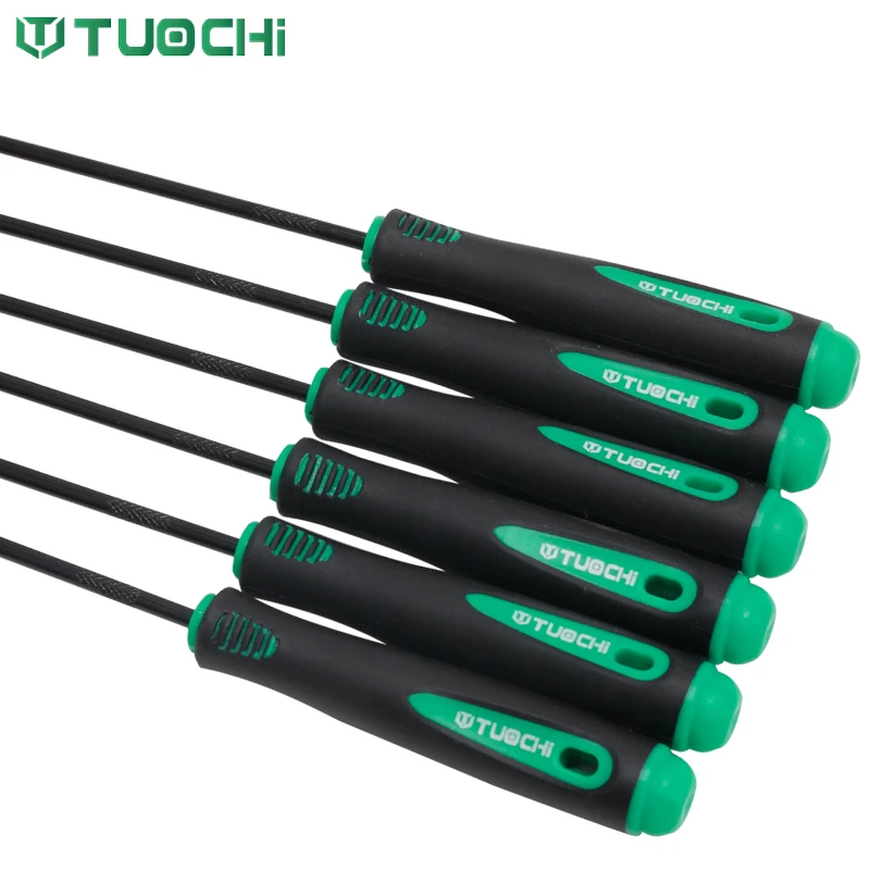 TUOCHI Custom Wholesale 6PCS Portable Hand Tool Kit Precision Hook and Pick Set Automotive Wheel Tools