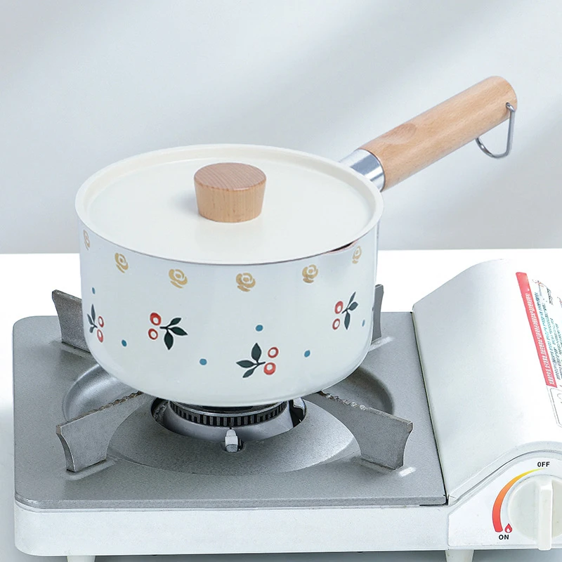 Cookware set kitchen use boiling pan marble non stick single handle aluminium Sauce Pan set