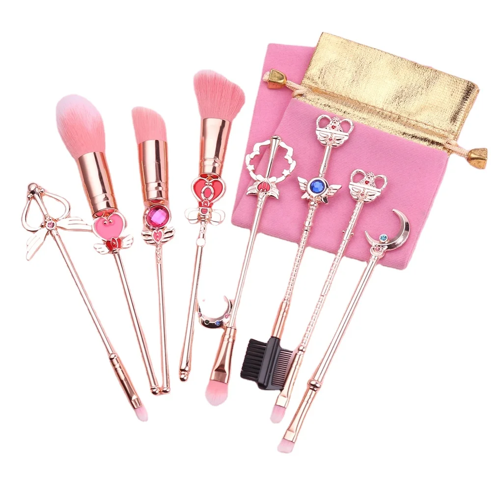 
Косметические кисти для макияжа по индивидуальному заказу, 8 шт., Мультяшные аниме Сейлор Мун, кисти для макияжа от китайского производителя 