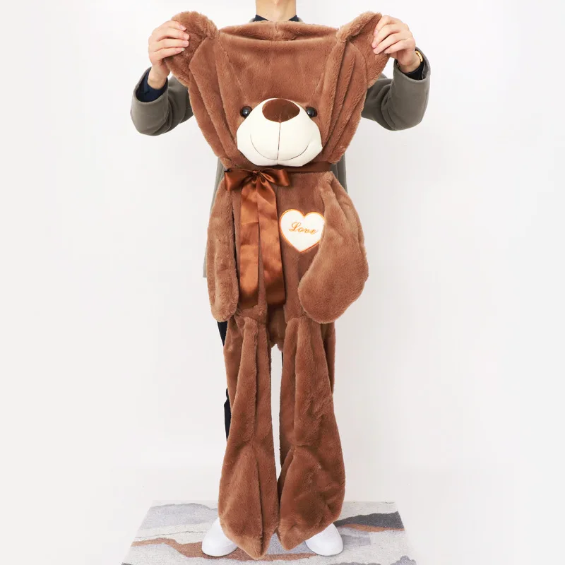 Factory drop shipping unstuffed teddy bear unfilled skins plush toy skin Giant teddy bear shell