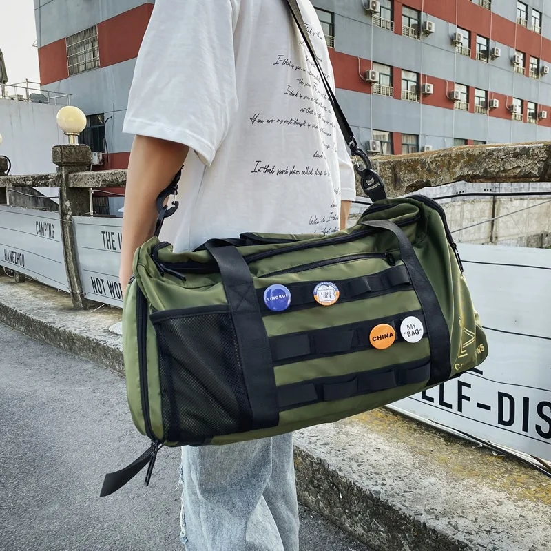 Manufacturer Portable Nylon Fitness Gym Sports Bag Duffle Cheap Custom Larger Mens Waterproof Duffel Bag For Unisex